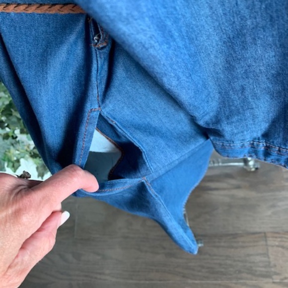 Ci Sono Denim Shirtwaist Dress - Picture 9 of 13